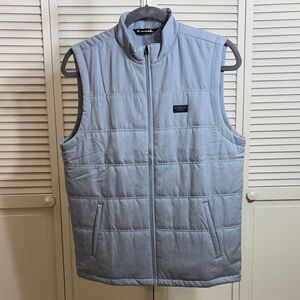 Travis Mathew Men’s Interlude Puffer Vest Gray Large